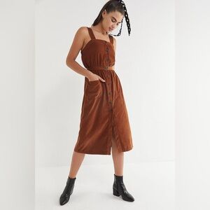 UO corduroy midi dress